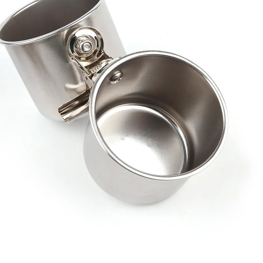 Stainless steel birdcage food container outdoor feeder in natural metal colour