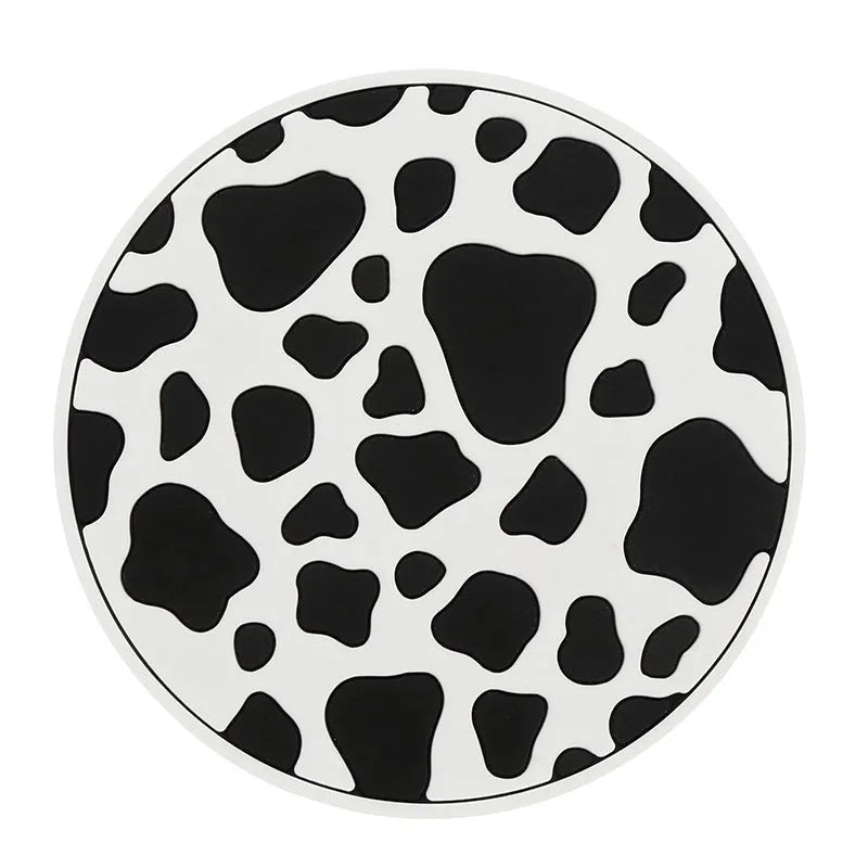 PVC plastic car cup holder coaster mat in a choice of four pattern designs.