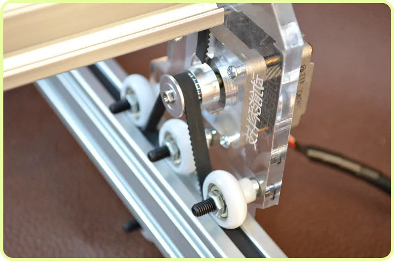 Miniature laser engraving machine with 3000mW output power and 400mm by 300mm base plate
