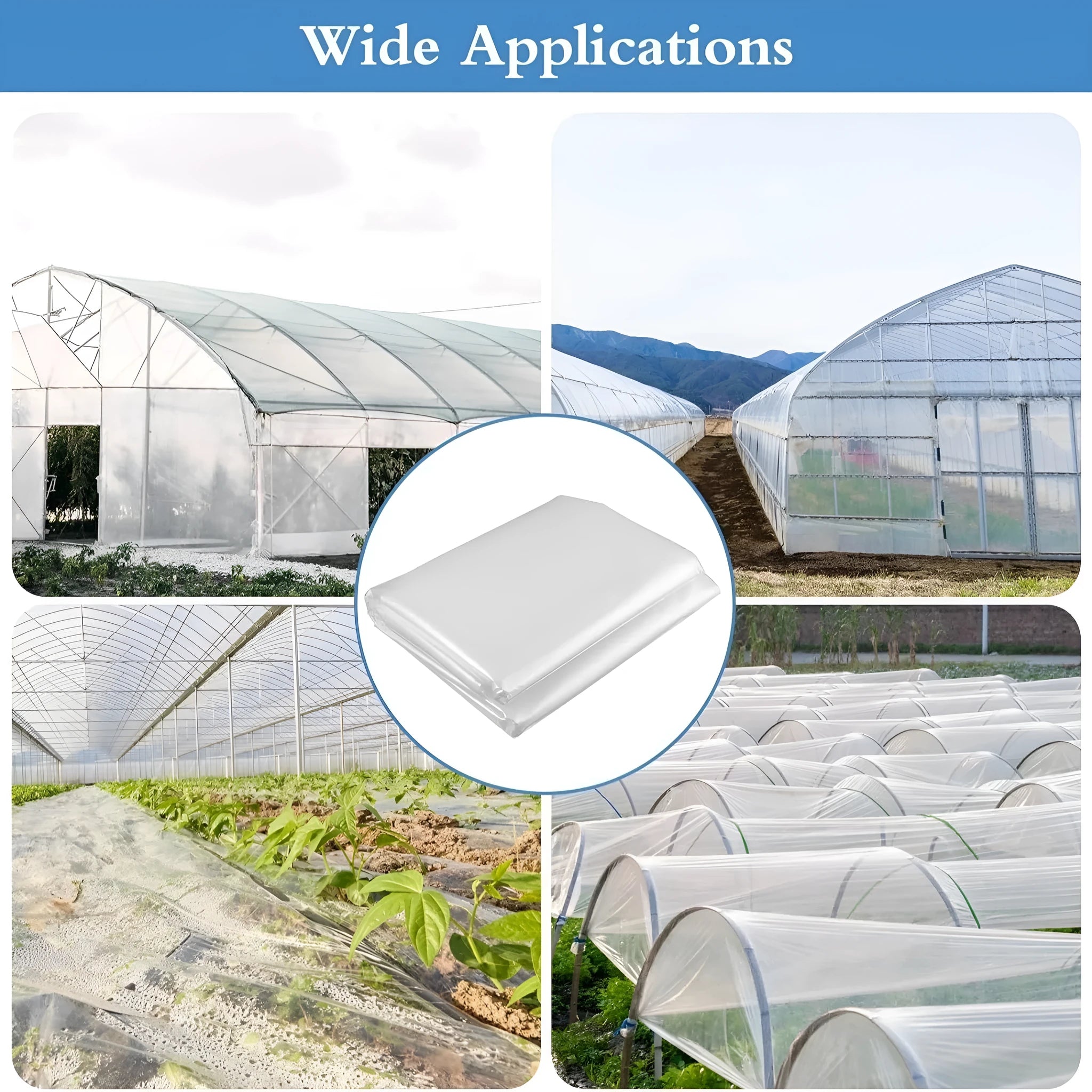 Plastic film new material insulation cold-proof vegetables shed in 8 Silk or 15 Silk thickness measuring 4x8m