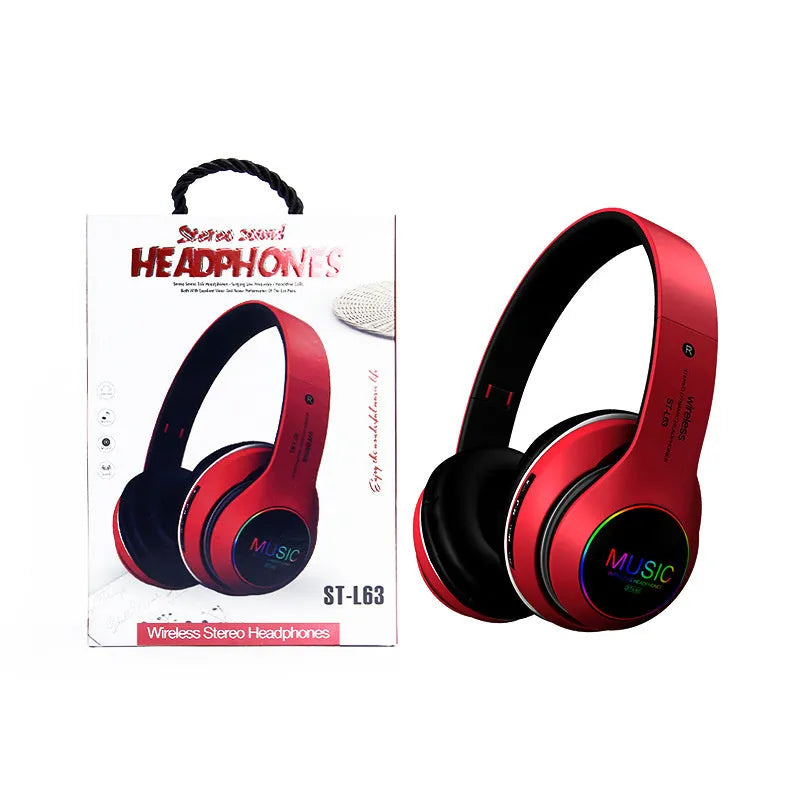 Explosive Bluetooth wireless headset in black, blue, gold, red, or white colours with 40mm speakers