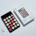 Q3 wireless digital keyboard in macaron colours including mixed black, toner, bright green, and blue options
