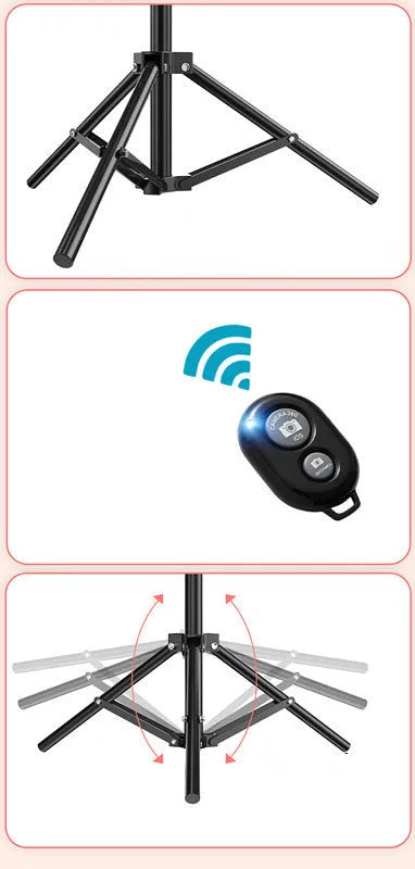 10-inch ring selfie light with metal bracket for smartphone video recording