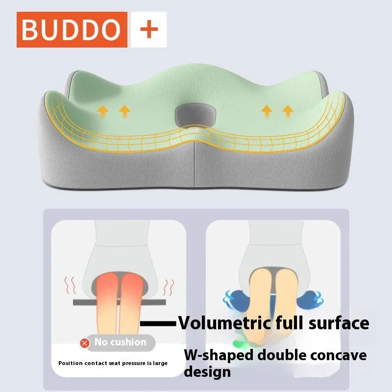 Memory foam office seat cushion for waist and tail vertebra support in various colour options