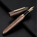 Wooden fountain pen with rotating cap in Alpine Pear, Rosewood or Tiger Ebony finish with choice of nib tips