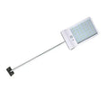 Black and white solar garden light with IP65 waterproof rating for outdoor courtyard and balcony use