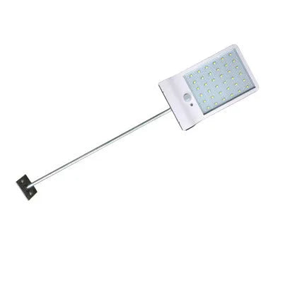 Black and white solar garden light with IP65 waterproof rating for outdoor courtyard and balcony use