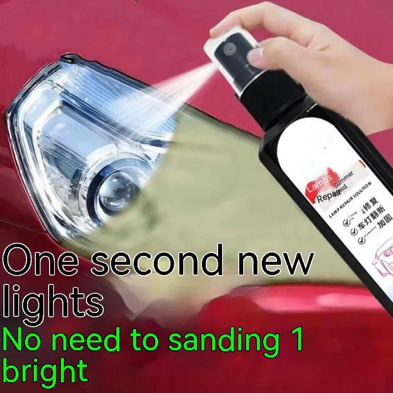 100ml bottle of car headlight restoration liquid for plastic lens oxidation removal