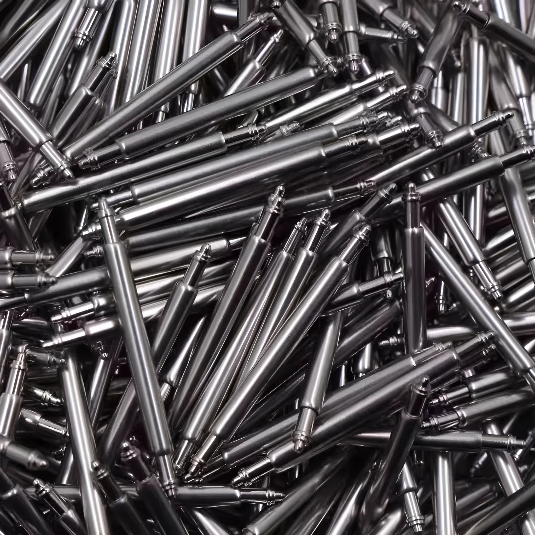 Watch bolt auricular needle spring shaft component for repair in multiple sizes.