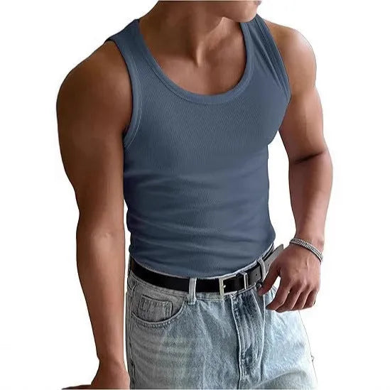 Men's tight fit round neck workout t-shirt in polyester fabric with wool lining