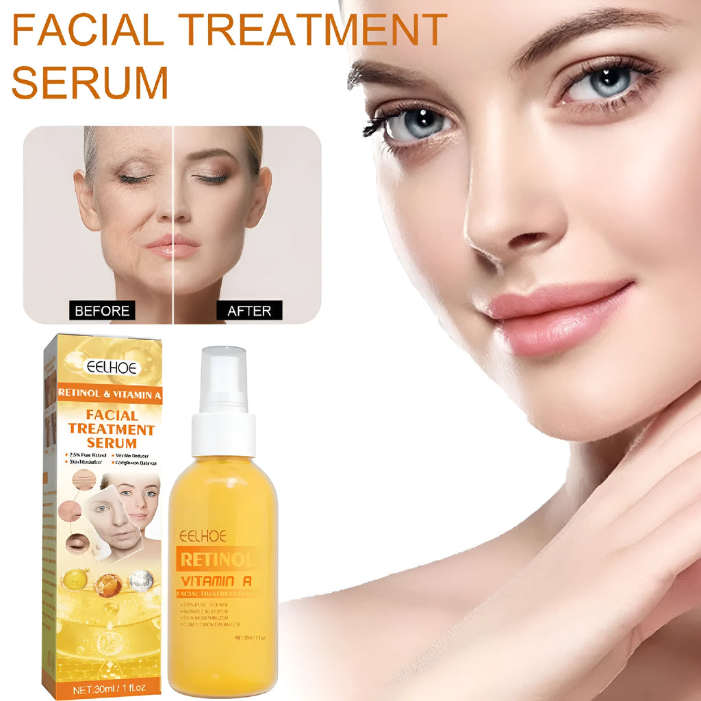 30ml retinol anti-wrinkle essence spray in boxed packaging for facial treatment