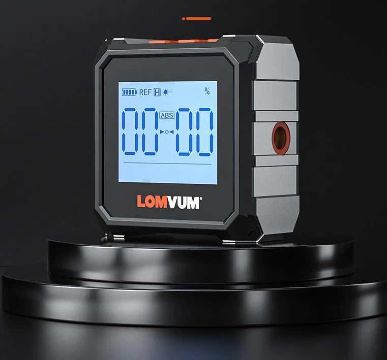 Digital laser infrared tape measure tool with alloy casing and LCD display for woodworking and construction measurement