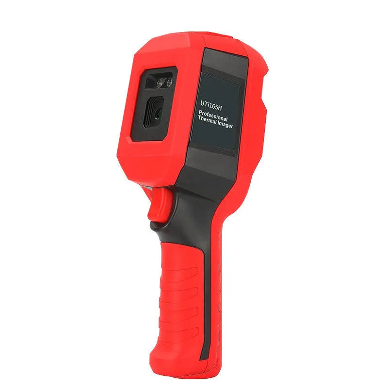 UTi series infrared thermal imager showing temperature measurement display and handheld design