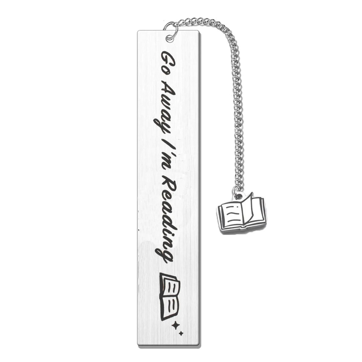Stainless steel literary bookmark with tassel in five colour options with gift box