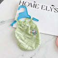Mesh breathable dog cooling vest in blue milk bottle colour with adjustable straps