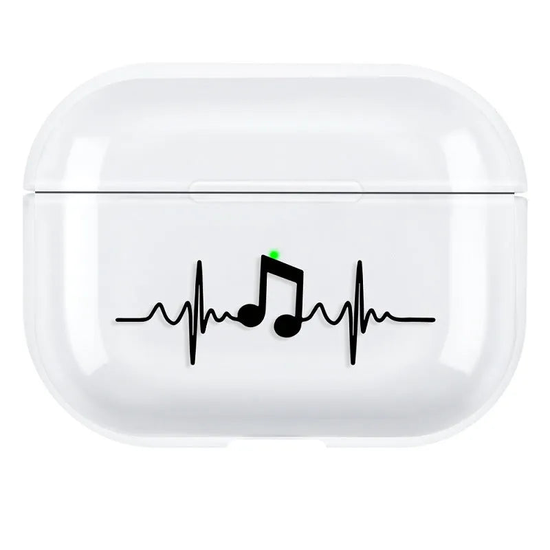 Simple solid-colour PC hard back cover case for Apple AirPods Pro 3.