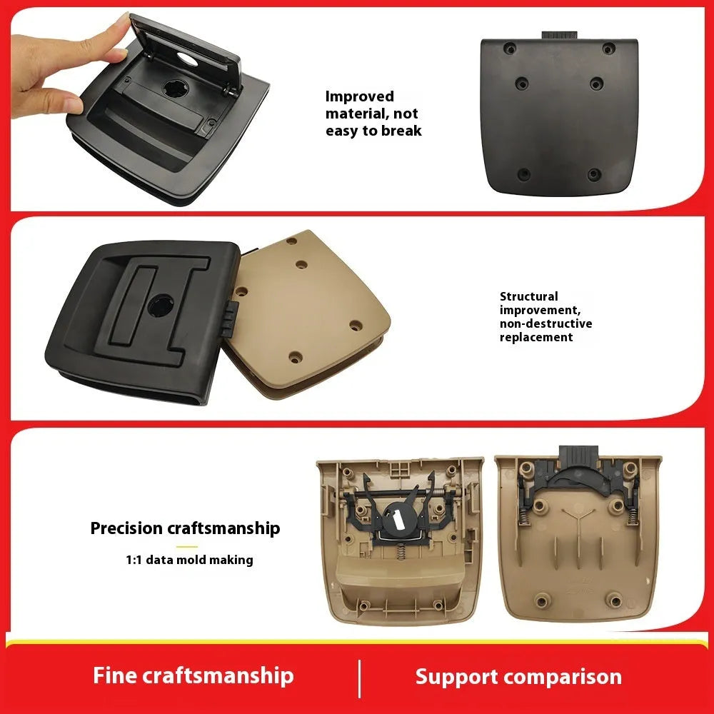 Car trunk luggage handle for X5 X6 in black or beige, with or without keyhole, single replacement part.
