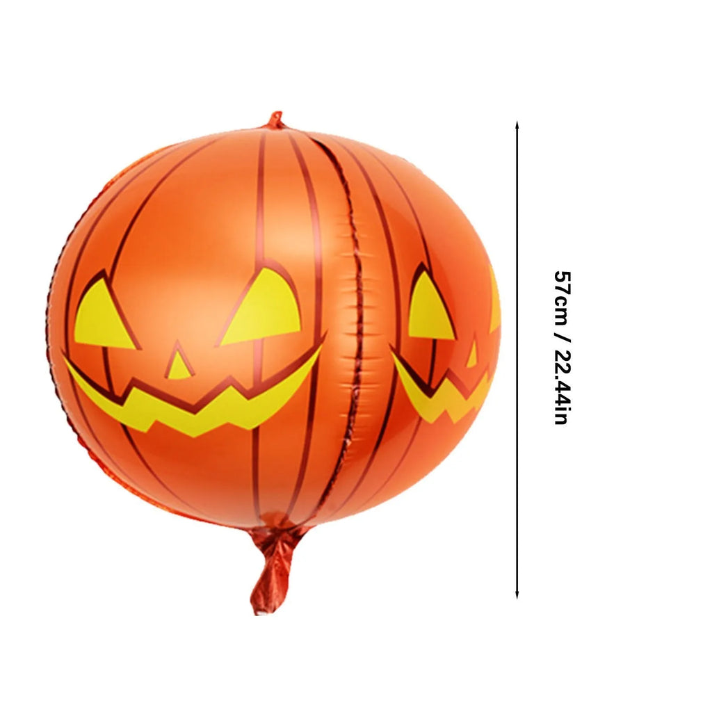 Halloween eyeball balloon with bloodshot design inflated to 40 cm diameter