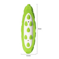 Purple and green durable rubber dog chew toys in large and small sizes for aggressive chewers
