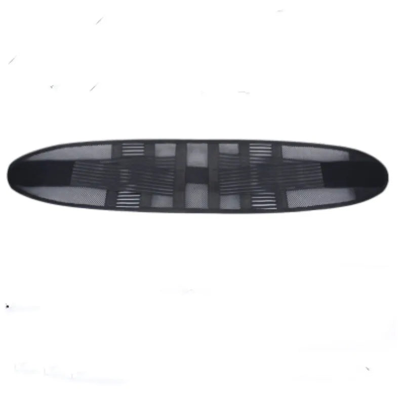 Black sports waist support belt with internal steel plate for lumbar decompression during fitness activities.