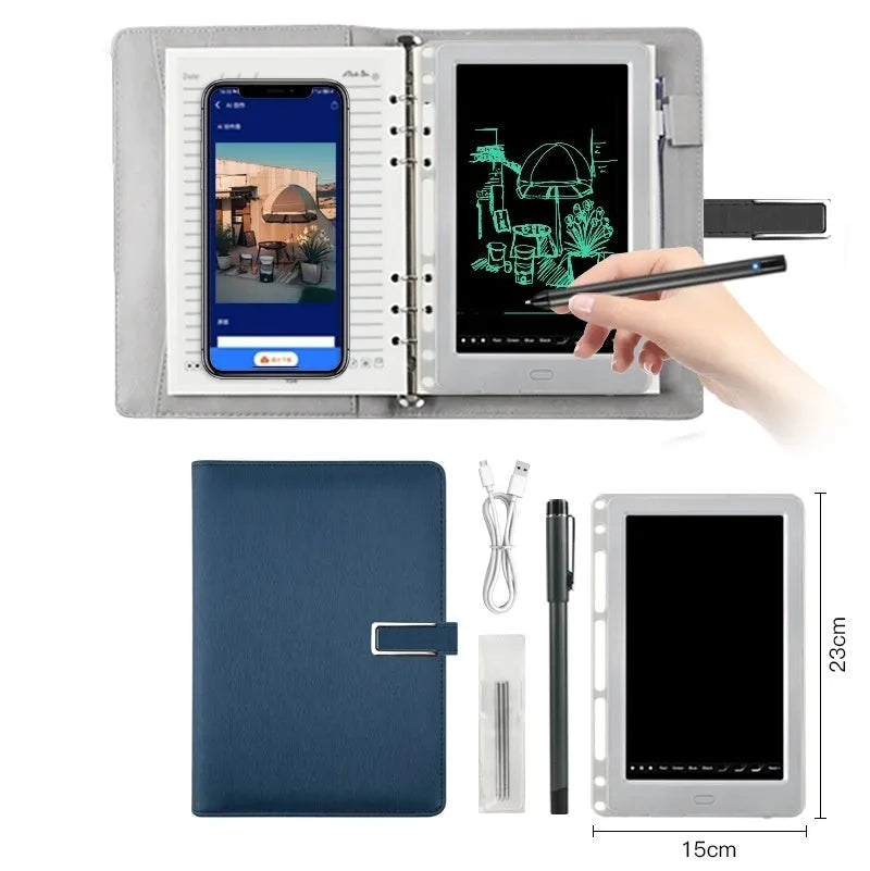 85-inch electronic writing pad with Bluetooth connection and smart pen in stitching appearance design