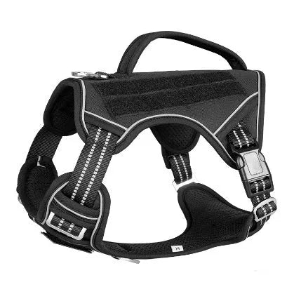 Tactical dog chest strap in Oxford cloth for search and rescue working dogs in camouflage colour