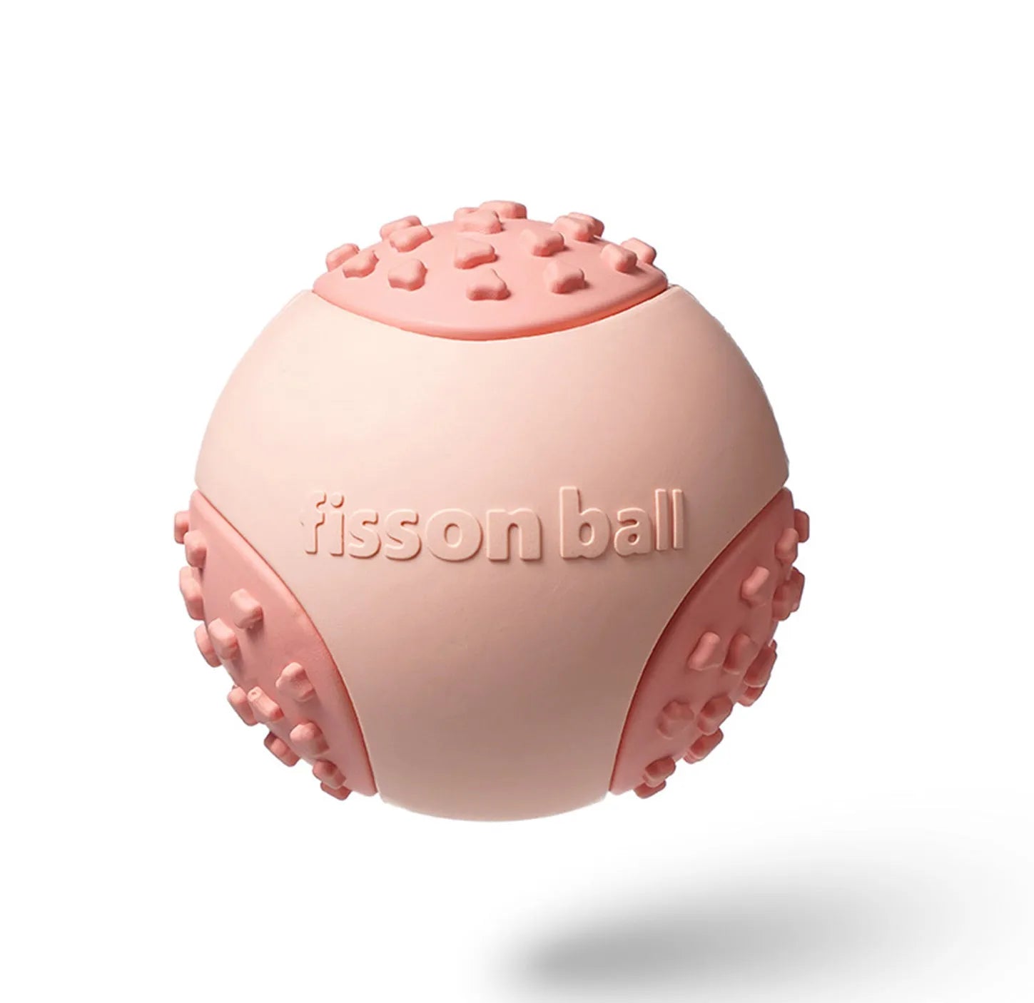 Green rolling ball dog toy with 64mm diameter for small medium dogs