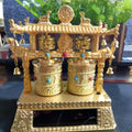 Alloy Chinese tradition prayer wheel car accessory for licence plate mounting