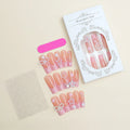 Super long water pipe French spot drill bow decorative nail set in light green colour XB-70-48