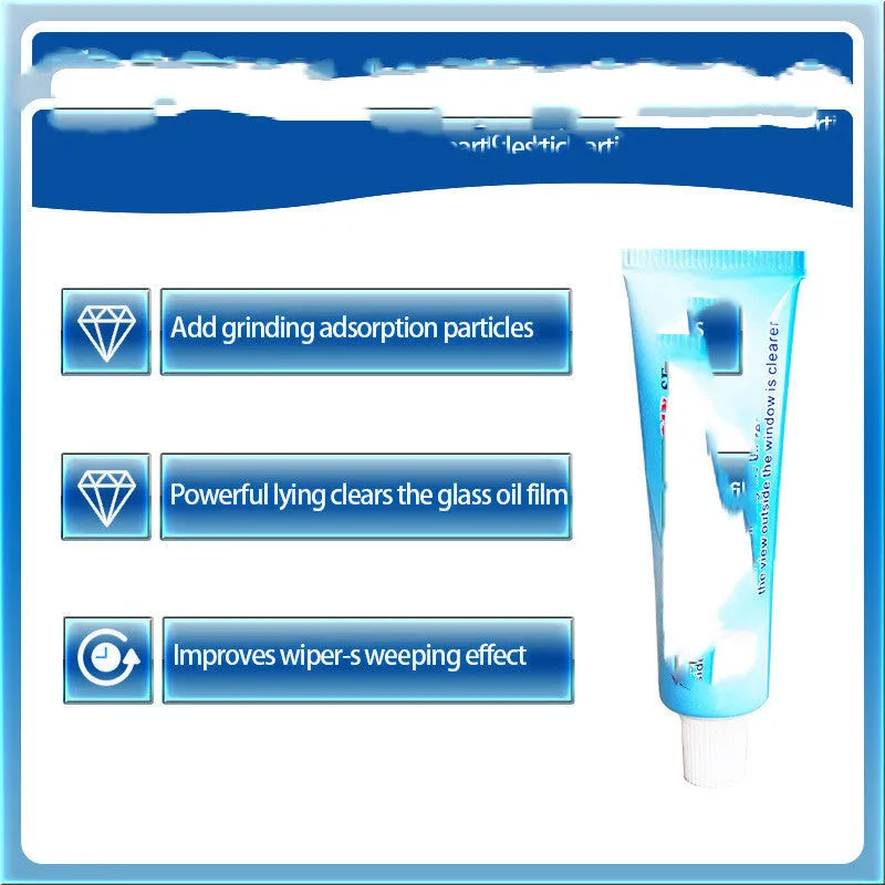Automotive glass anti-fog cleaning product with 15ml rainproof agent in white English version bag