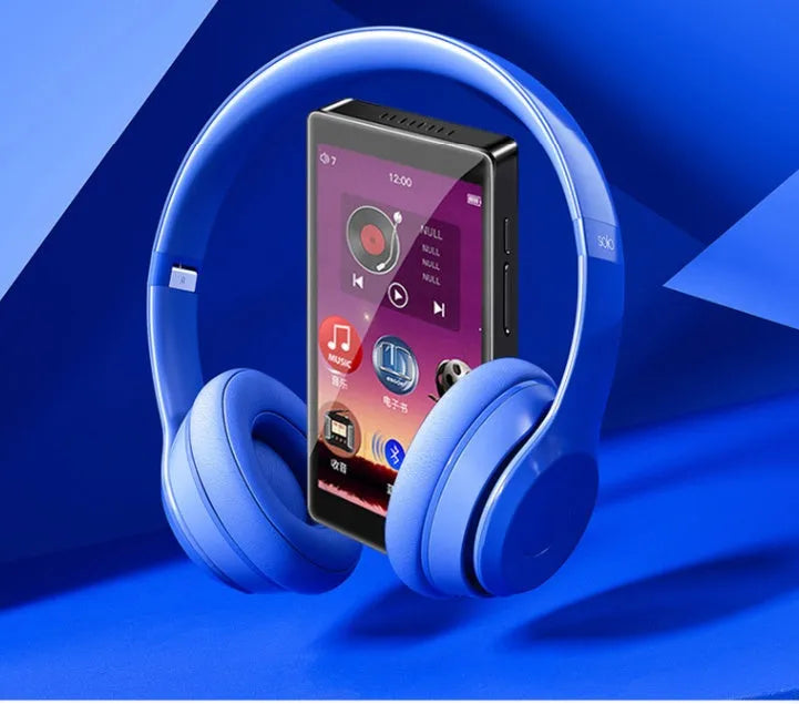 Black Ruizu H1 portable media player with 4-inch touch screen showing menu interface