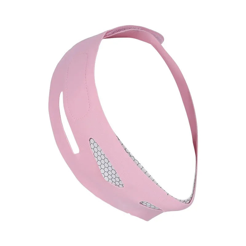 Far infrared elastic V face bandage facial care tool in black or pink