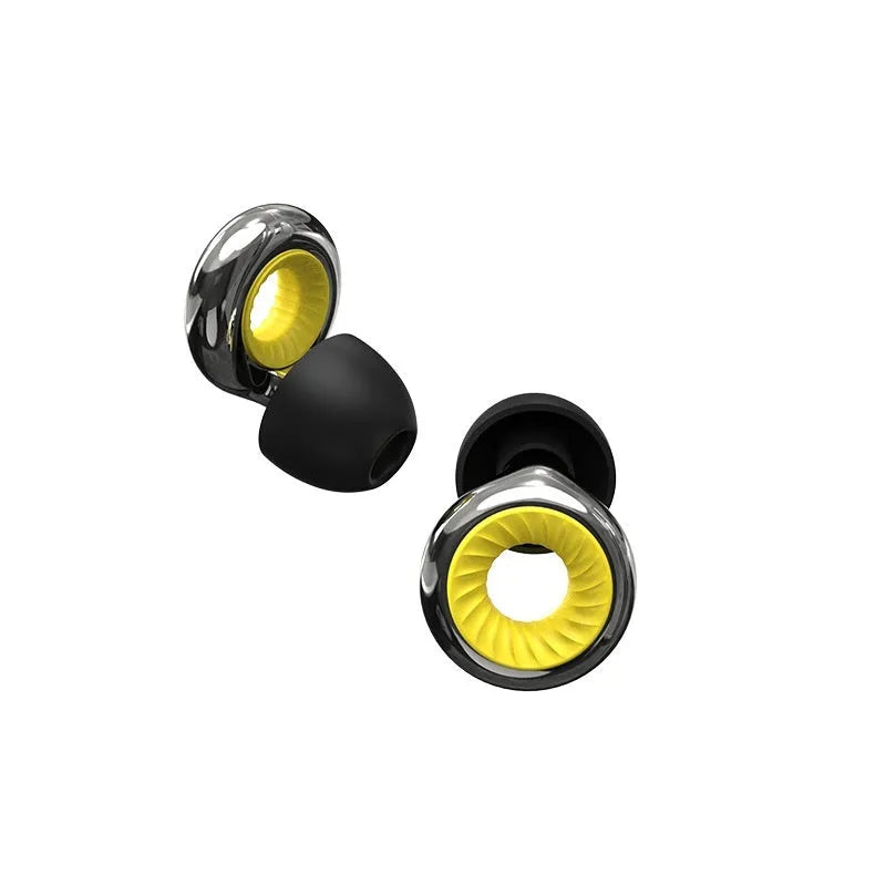 Noise reduction sleep earplugs in five colour options with storage case and spare ear caps