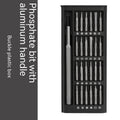 24-in-1 precision magnetic screwdriver repair tool set with bits displayed next to aluminium and plastic handle options.