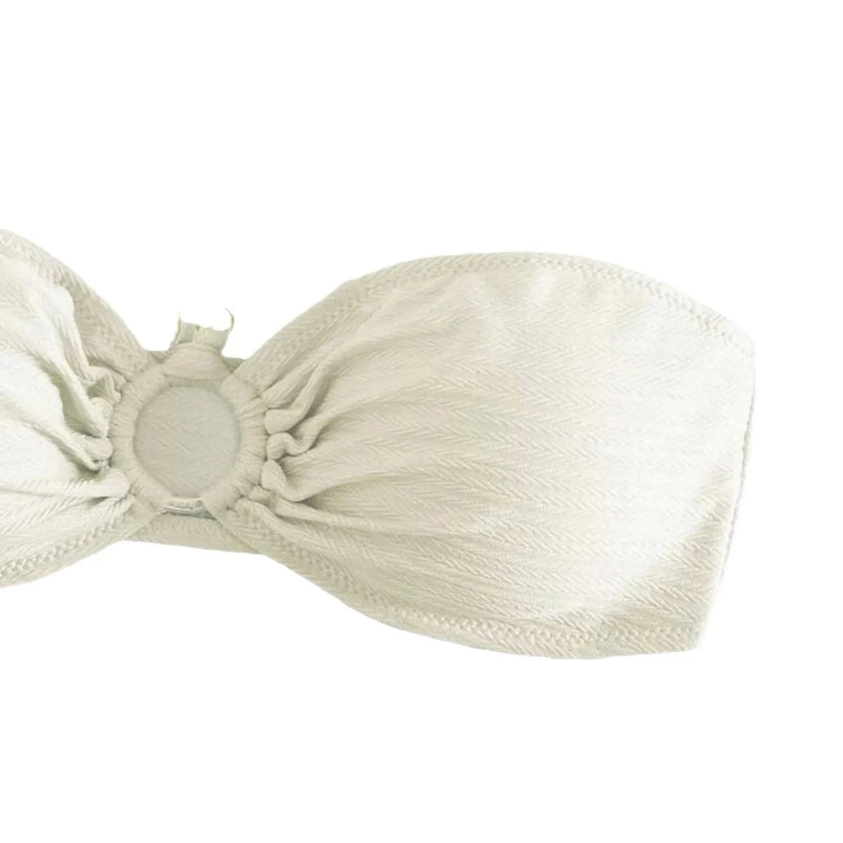 Women's solid colour halter bikini in creamy-white, green, black or pink for swimming