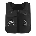 Breathable mesh sports running vest with integrated mobile phone storage pocket