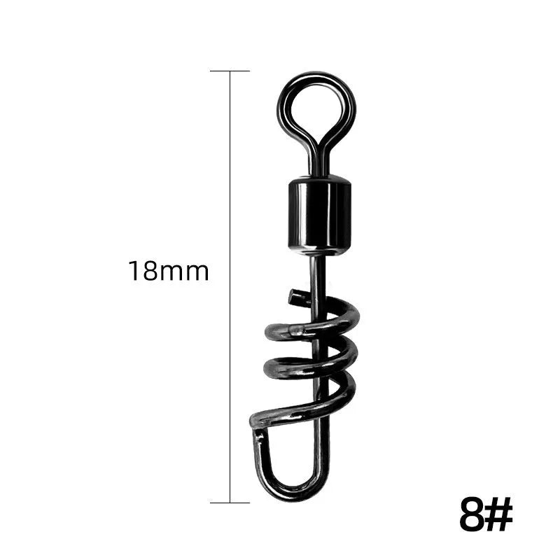 Stainless steel 8-shaped fishing swivel connector in seven sizes