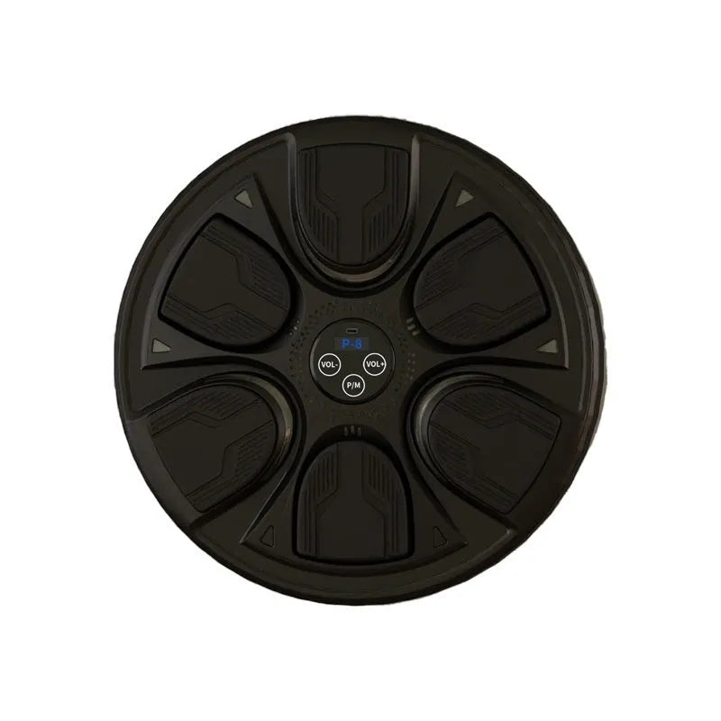 Black intelligent music boxing machine wall target with gloves for home reaction training