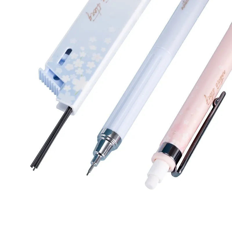 Cartoon automatic pencil set with 0.5mm lead and Sakura style mixed colour design