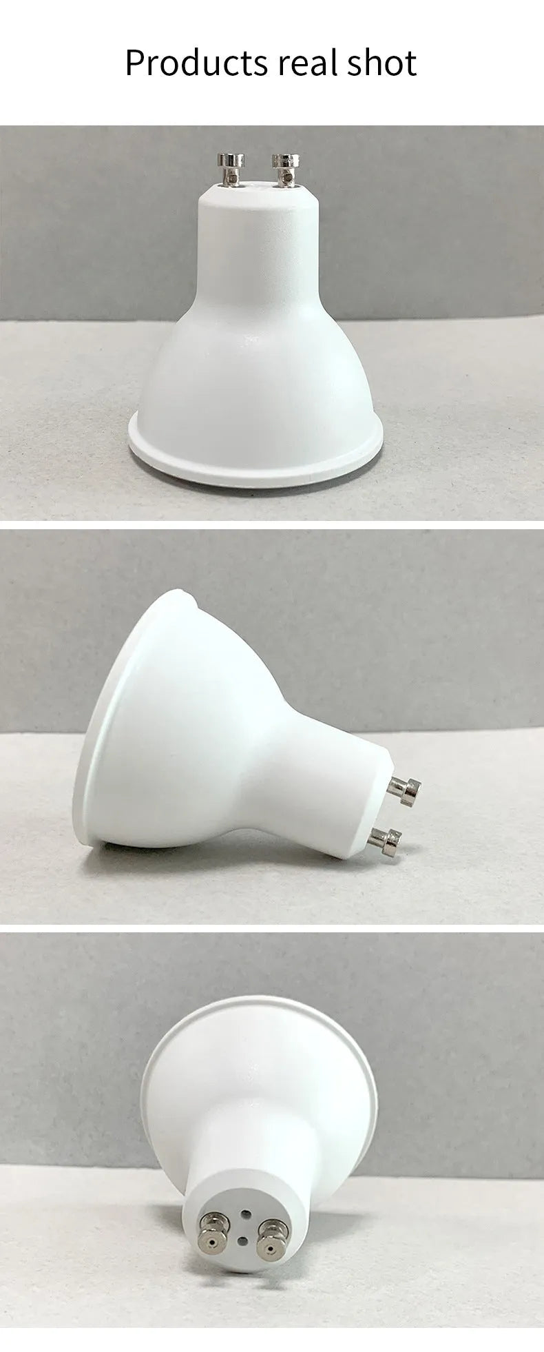 Smart GU10 LED spotlight bulb with RGBCCT colour changing and WiFi connectivity for voice control