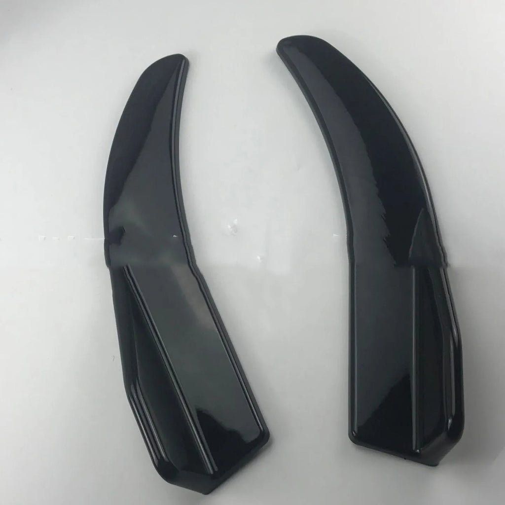 Front and rear car bumper deflector for GM vehicles in ABS plastic with carbon fibre or black finish