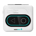 Compact Bluetooth thermal mini printer in avocado green colour with charging cable