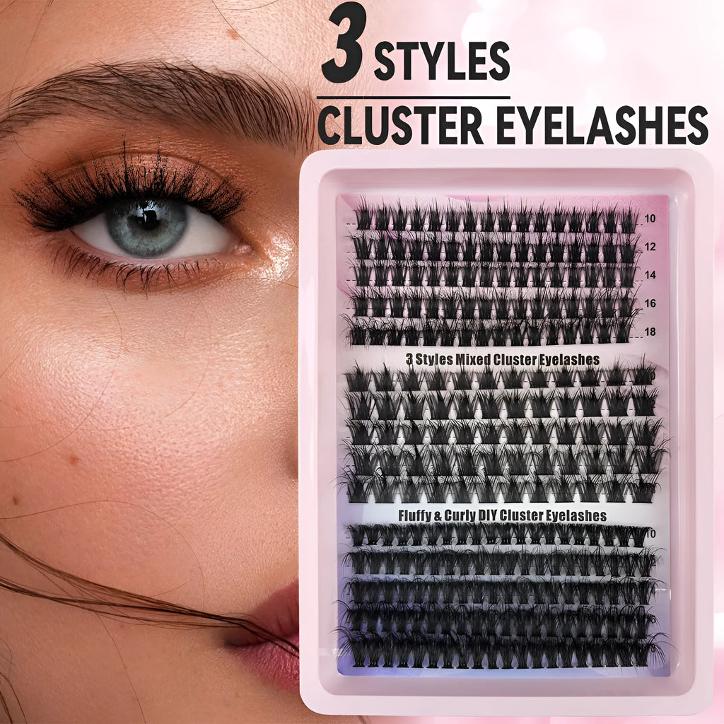 Box of mixed messy style false eyelashes with specifications ZHY-47, ZHY-51, ZHY-155, ZHY-56, and ZHY-78.