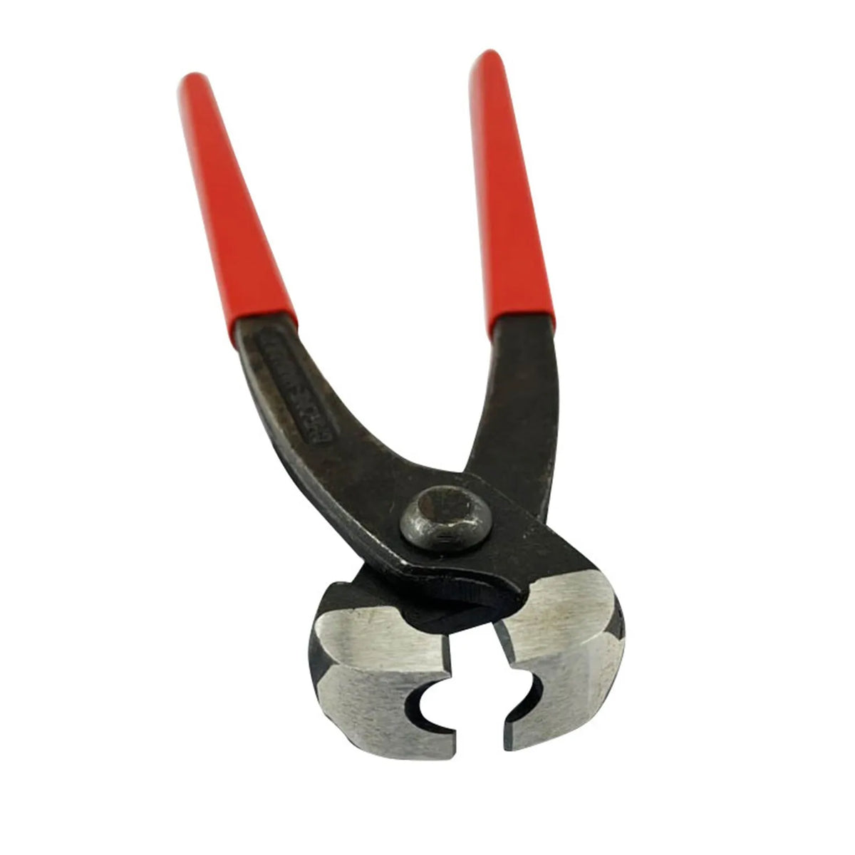 Red cloth PEX single ear metal clamp set with carbon steel cutting edge