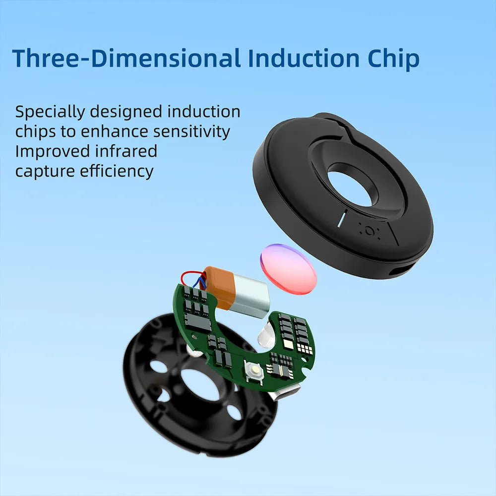 Compact infrared camera detector for finding hidden cameras with a 5-metre range.