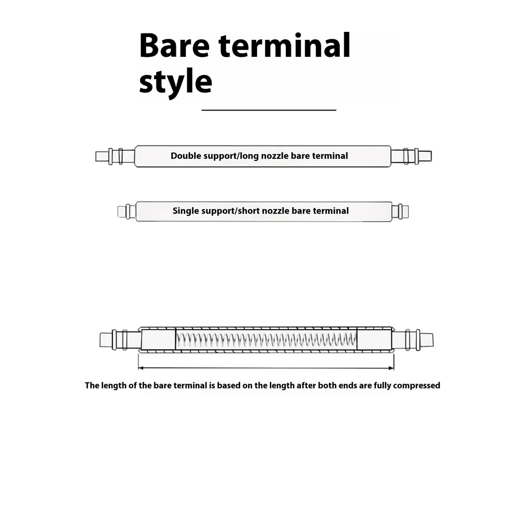 Watch bolt auricular needle spring shaft component for repair in multiple sizes.