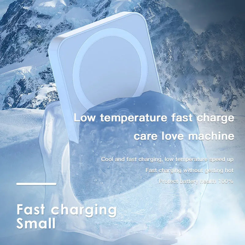 Pink purple white wireless magnetic power bank 20000mAh 20W output plastic charger