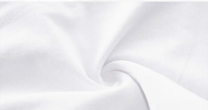 Men's white cotton boxer shorts, mid waist, plain design, U convex front, sizes L to 5XL