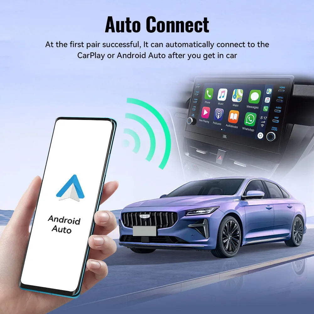 Black mini CarPlay USB interface adapter measuring 26mm × 55mm × 13mm