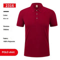 Ice silk overalls T-shirt polo shirt with short sleeves and advertising logo pattern in multiple colour options